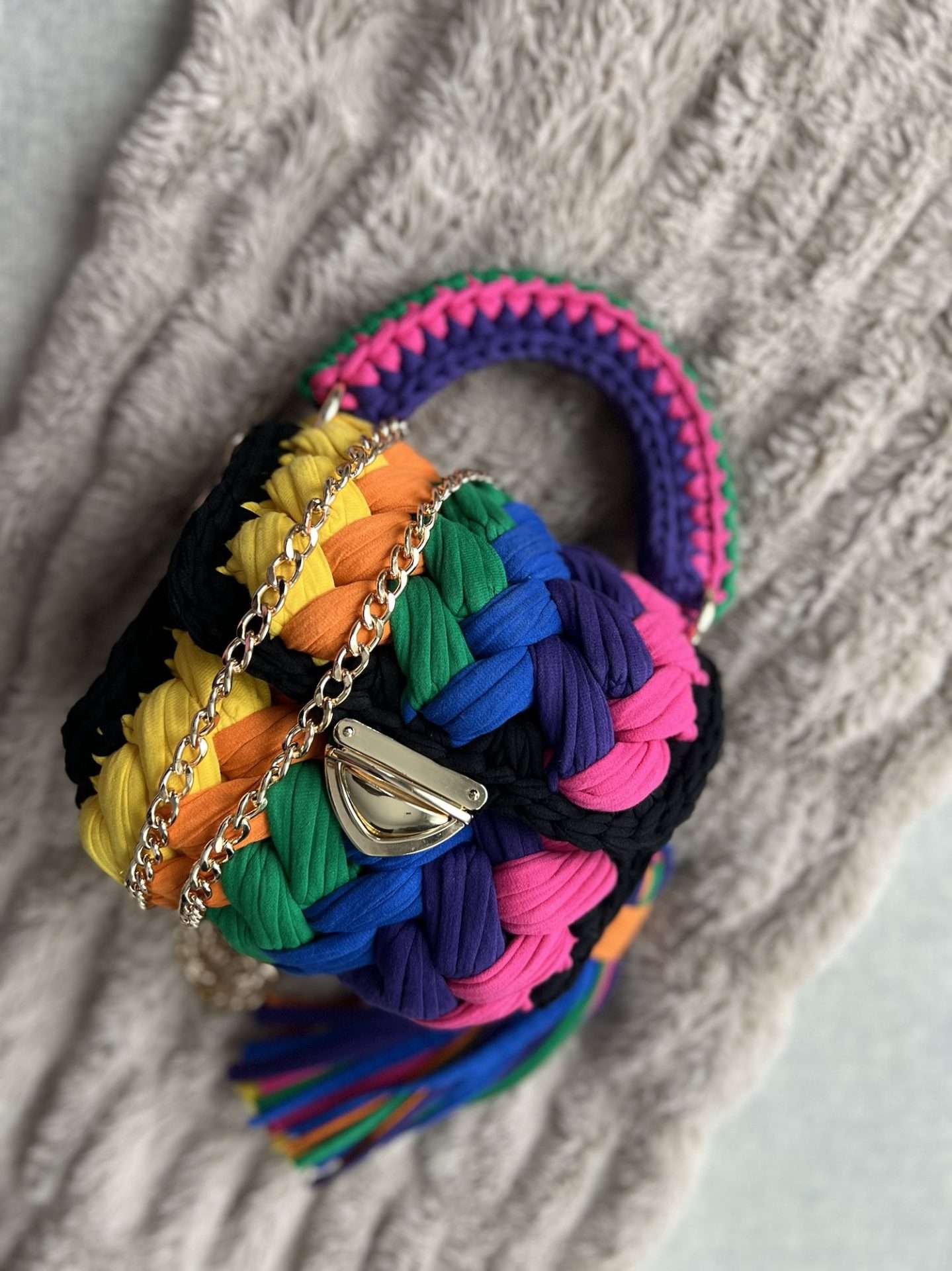 The Multicolored 'Marshmallow' Bag image 1